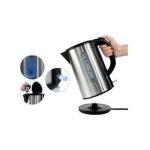 1.0l brushed silver stainless steel kettle Stainless steel electric kettle with features shown.