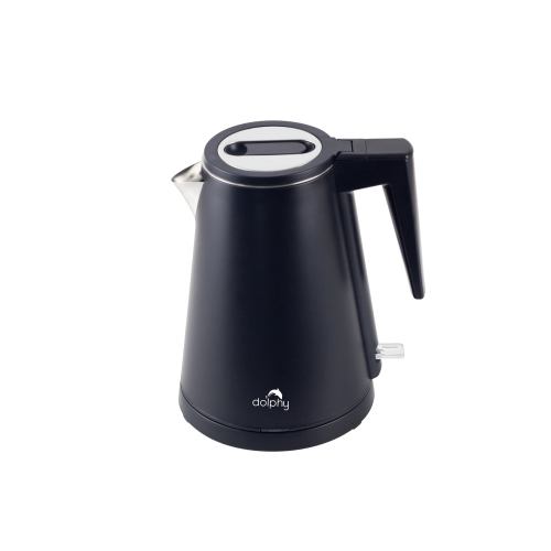 v959 dktl0055 202507030925 00.jpg Black electric kettle with silver spout and handle.