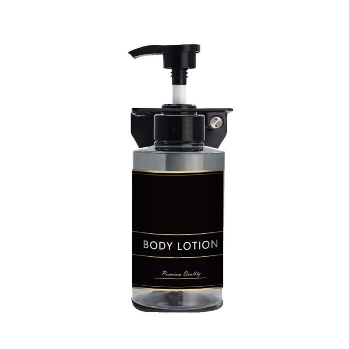 liquid soap dispenser 300ml transparent black Pump bottle of premium body lotion