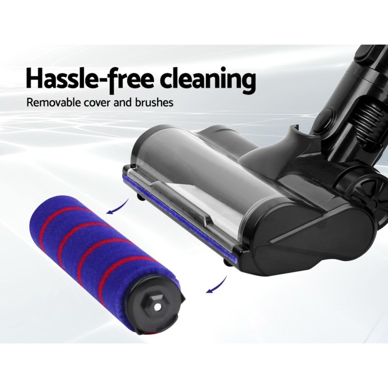devanti stick vacuum cleaner motorised roller brush head