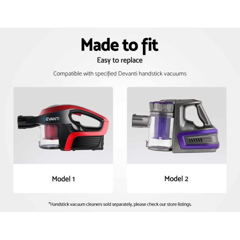 devanti stick vacuum cleaner motorised roller brush head