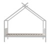 artiss bed frame wooden base kids single timber house with 2 storage drawers beds white