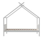 artiss bed frame wooden base kids single timber house with 2 storage drawers beds white