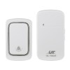 Wireless doorbell and chime, white, UL-Tech brand.