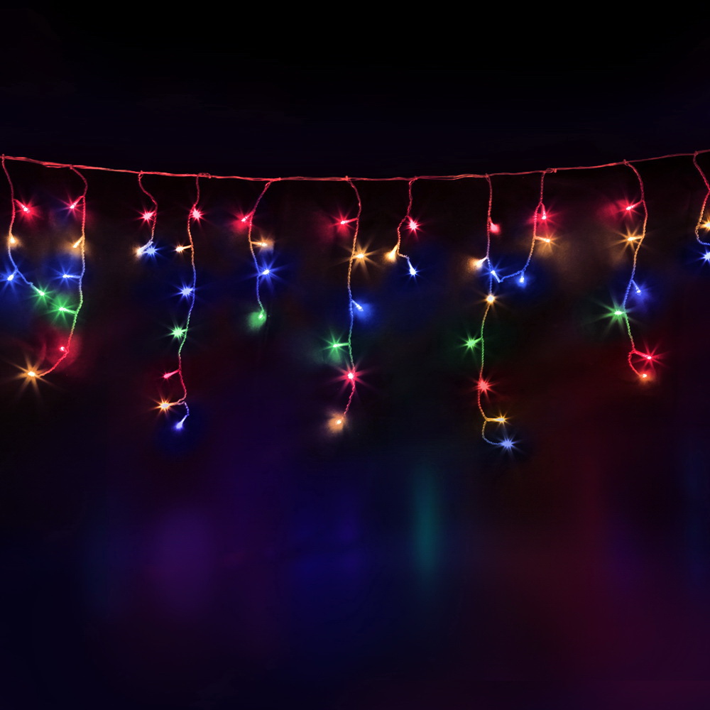 xm led 960 ic mc 40m sla 191731 00.jpg Colourful fairy lights glowing in darkness.