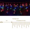 Colourful LED string lights, 39.5m total length.