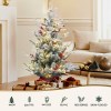 jingle jollys christmas tree 1m led potted xmas party decor red barries flocked jingle jollys christmas tree 1m led potted xmas party decor red barries flocked