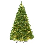 xm tr e well 7f led n 190379 00.jpg Artificial Christmas tree with sparkling lights.