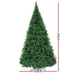 jingle jollys christmas tree 2.1m xmas tree decorations 1134 leds Tall artificial Christmas tree, 210cm height, 120cm base.