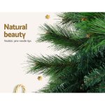 jingle jollys christmas tree 1.8m xmas tree decorations pine needles 1024 tips Artificial pine tree with realistic needle branches.