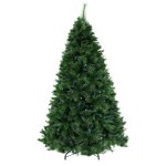xm tr full 8f pine ab 00.jpg Artificial green Christmas tree with sturdy stand.