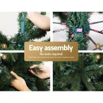jingle jollys christmas tree 2.4m xmas tree decorations pine needles 2100 tips Simple Christmas tree assembly guide, no tools needed.