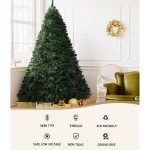 Artificial Christmas tree with eco-friendly features, indoor scene.