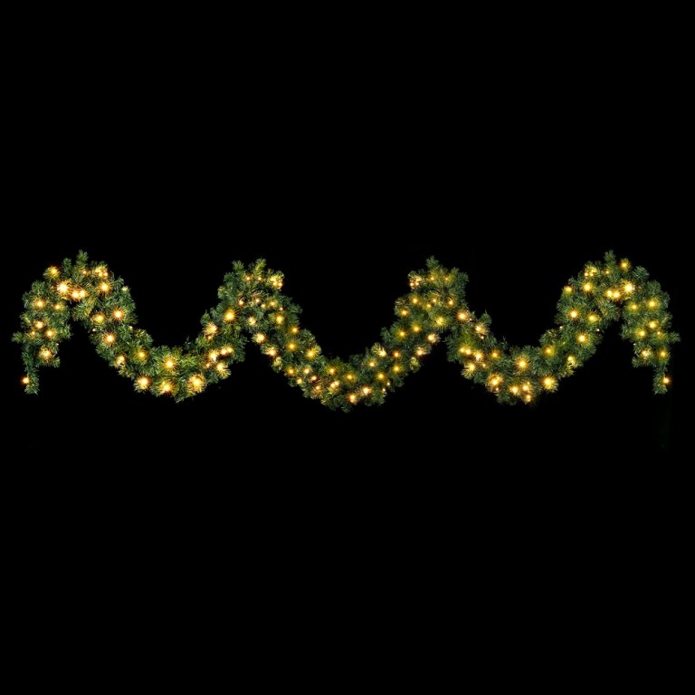 xm tr gar 5m led 190831 00.jpg Festive greenery garland with glowing lights