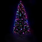 xm tr led 6f gr 4138 00.jpg Fibre optic Christmas tree with multicoloured lights.