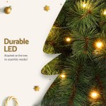 jingle jollys christmas tree 1.5+1m led xmas palm tree party decorations 2 in 1 Christmas tree with durable LED lights glowing