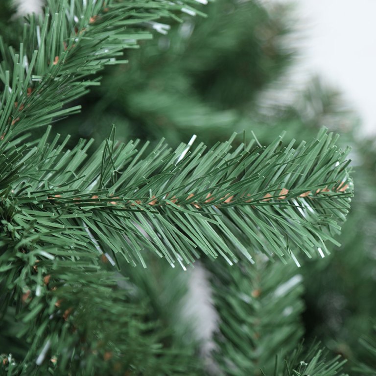 jingle jollys christmas tree 2.4m green xmas tree decorations 1225 tips Close-up of artificial Christmas tree branch