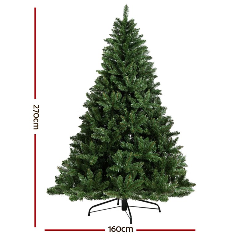 Artificial Christmas tree, 270cm tall, 160cm wide