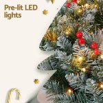 Christmas tree with pre-lit LED lights