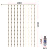 300cm USB curtain fairy lights dimensions