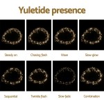 Yuletide lights with eight different flashing modes.
