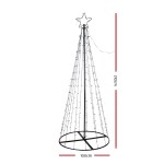210cm Christmas tree frame with star topper