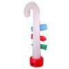 Inflatable candy cane with colourful signs