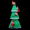 Inflatable Santa climbing Christmas tree decoration.