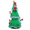 Inflatable Christmas tree with Santa decorations.