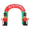 Inflatable Christmas archway with nutcracker soldiers