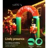 Inflatable Christmas arch with nutcracker soldiers.