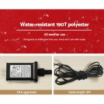 Water-resistant 190T polyester, SAA-approved, 5M cable.