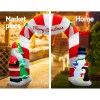 jingle jollys christmas inflatable archwary santa 3m illuminated decorations Inflatable Santa and snowman Christmas archway decor.