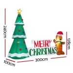 jingle jollys christmas inflatable gingerbread man tree led illuminated decorations Inflatable Christmas decoration with tree and gingerbread man