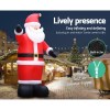 jingle jollys christmas inflatable santa 5m illuminated decorations Inflatable Santa with built-in fan and air release.
