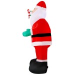 Inflatable Santa Claus Christmas decoration side view