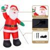 jingle jollys christmas inflatable santa 3m illuminated decorations Inflatable Santa with candy cane, loops, ropes, pegs.