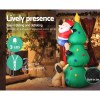 jingle jollys christmas inflatable santa tree 1.8m illuminated decorations Inflatable Santa with LED lights and quick-deflate zipper.