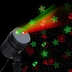 Christmas laser light projector with festive patterns.