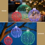jingle jollys christmas lights 320 led fairy light 3pcs ball decorations set Indoor and outdoor LED Christmas ball decorations.
