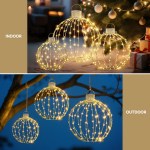 jingle jollys christmas lights 320 led fairy light 3pcs ball decorations set Indoor and outdoor decorative sphere lights.