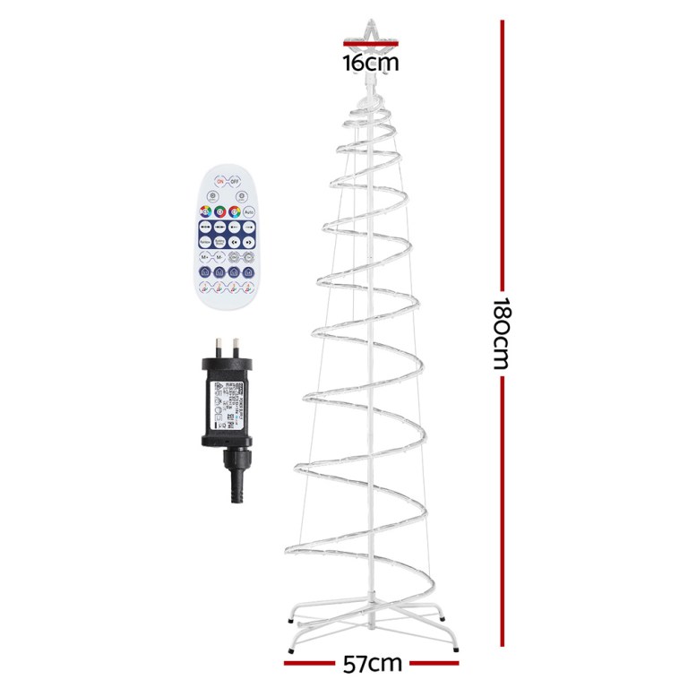 jingle jollys christmas tree 1.8m 100 rgb led rope lights xmas trees decoration jingle jollys christmas tree 1.8m 100 rgb led rope lights xmas trees decoration
