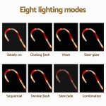 42 led 6 pcs christmas lights path ground light garden decorations jingle jollys Candy cane lights with eight lighting modes.