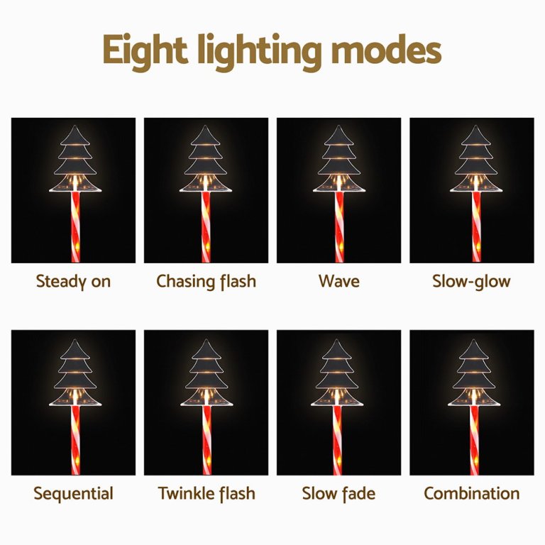 Christmas tree lights eight modes display