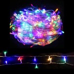 Festive colourful LED string lights for decoration