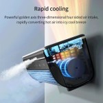edon portable bladeless cooling fan – rechargeable, desktop/wall mounted Edon Portable Bladeless Cooling Fan – Rechargeable, Desktop/Wall Mounted 3