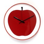 apple shaped silent wall clock Apple-Shaped Silent Wall Clock 5