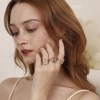 Belle Colorful Enamel Cuff Ring – 18K Gold Plated Stainless Steel 4