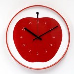 apple shaped silent wall clock Apple-Shaped Silent Wall Clock 6