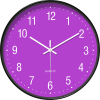 round minimalist purple wall clock Round Minimalist Purple Wall Clock 5